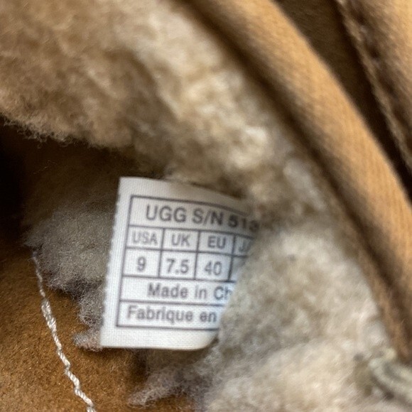 UGG Kohala 5135 Brown Sheepskin Lined Suede Slip On Clog Shoes Size 9 Women’s - Picture 7 of 14